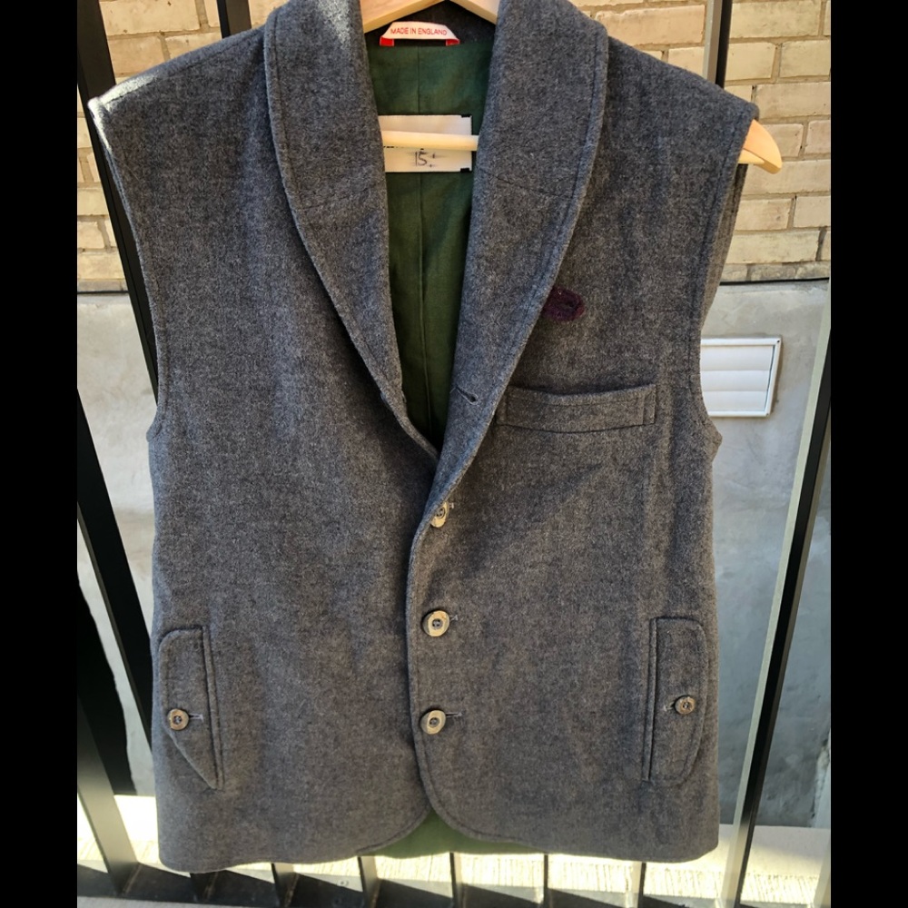 Vest Gilet, never worn, cashmere and wool, lines